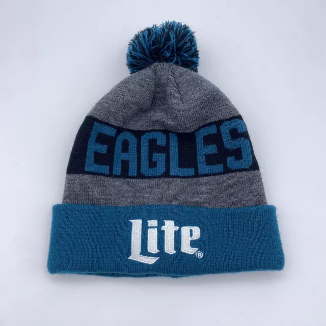 Philadelphia Eagles Hat Beanie Knit Winter Miller Lite Beer Philadelphia Eagles Hat Beanie Knit Winter Miller Lite Beer