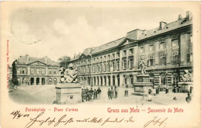 CPA AK Paradeplatz - Place d'armes - Gruss aus METZ - Souvenir de METZ (454712)
