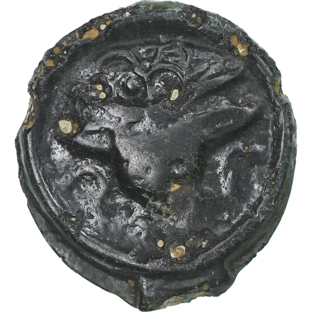 [#1178196] Remi, Potin au bucrane, 1st century BC, EF(40-45), Bronze, Delestrée: