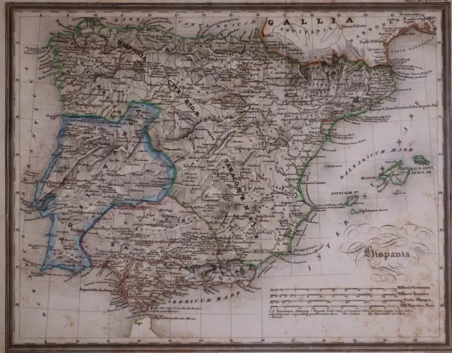 1831 Universal Atlas - Historical Map HISPANIA / SPAIN ~(10x12)-#1241
