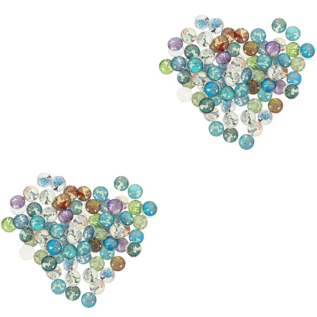200 Pcs Glas Leuchtender Edelstein-Patch Kristall-Edelsteinperlen