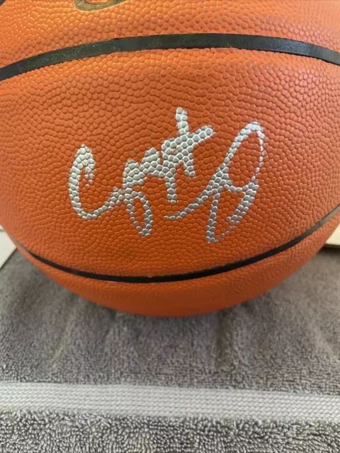 Tim Hardaway Signed Spalding NBA Silver Series Basketball (JSA)