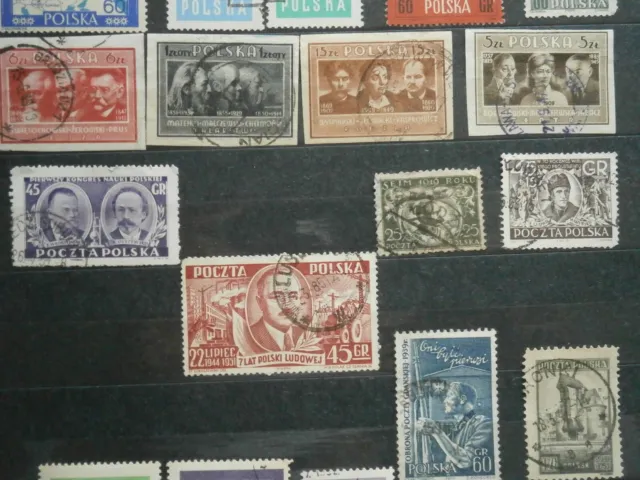 ALTE Briefmarken-POLEN 😉gestempelt ~~🧡💛🖤~💖💝 3