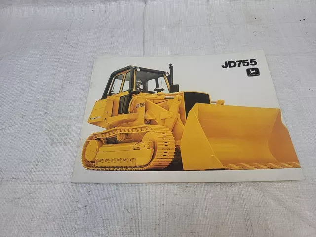 Original John Deere JD755 Crawler Loader Brochure A-1824-80-05