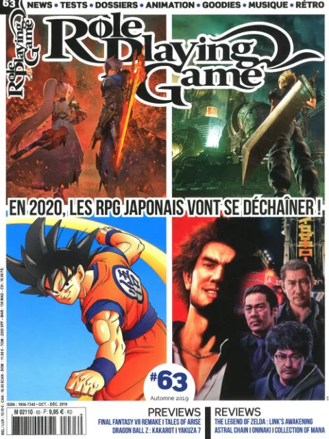 Role Playing Game N°63 - En 2020 Les Rpg Japonais Vont Se Déchaîner !