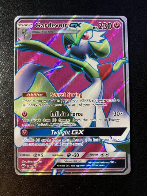 Pokémon Gardevoir GX 140/147 Full Art Holo Rare Burning Shadows NM/M