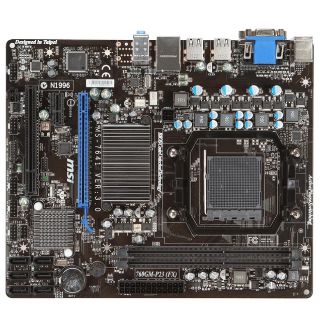 MOTHERBOARD MICRO-ATX MSI 760GM-P23 Fx AM3 + DVI VGA DDR3 Phenom 2 X6 ...