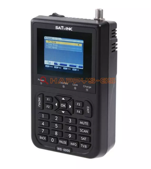 Eins Neu Satlink WS-6906 Satelliten Signal Finder Detektor Meter DVB-S 8.9cm LCD