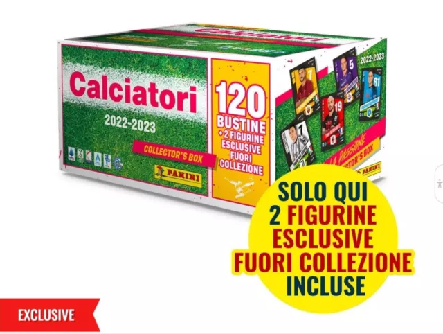 PANINI CALCIATORI 2022-2023 - Collector's Box da 120 BUSTINE + 2