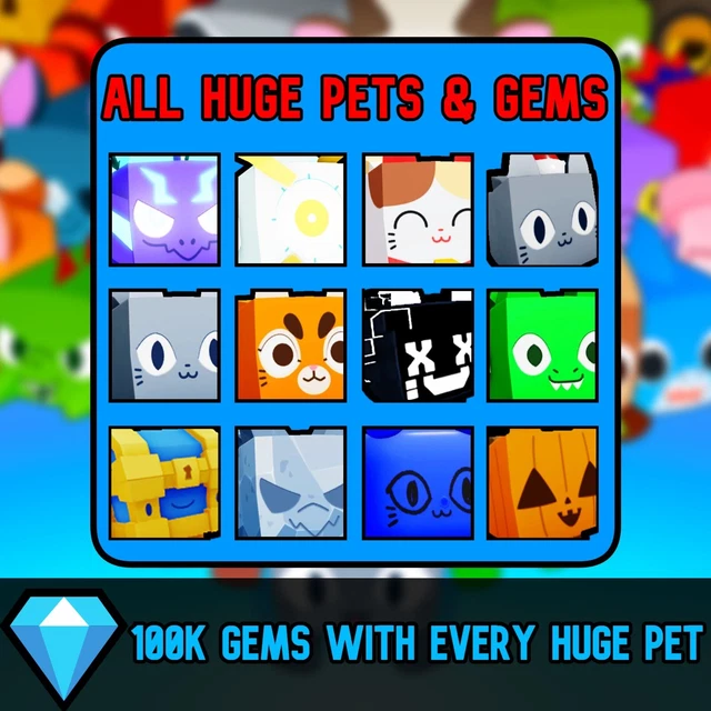 PET SIMULATOR 99 Huge Pets +💎Gems💎 Cheap and Quick Pet Sim 99 (PS99) £4.99 PicClick UK