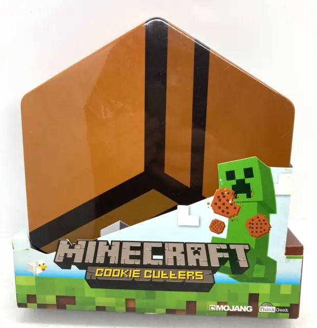 Minecraft Cooke Cutter set of 5 in Tin FREE POST