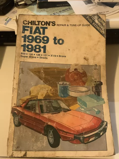 Guide de réparation et de réglage Chiltons 1969-91 Fiat