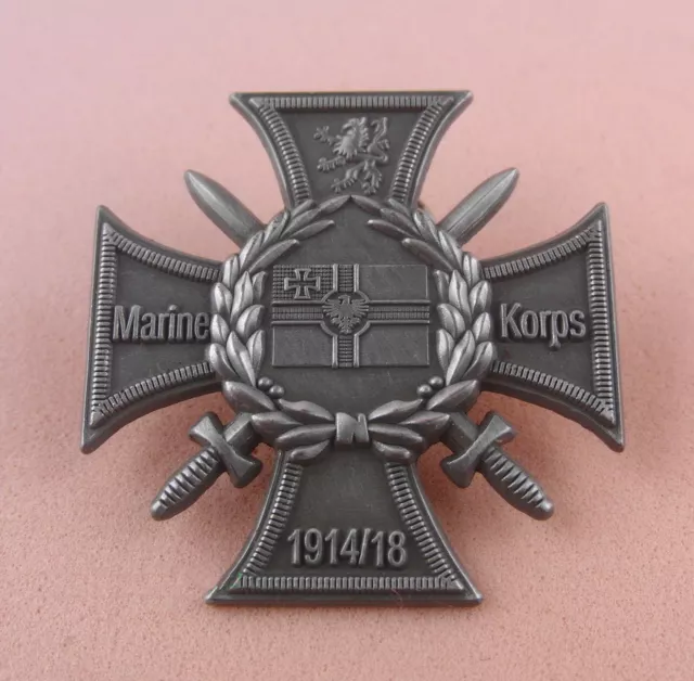 Pin MARINE KORPS 1914 / 18 Anstecker Militaria EK Butterfly Verschluss - 360