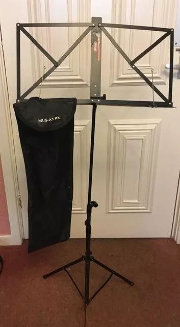 Stagg MUS -A3 BK Music Stand with Bag