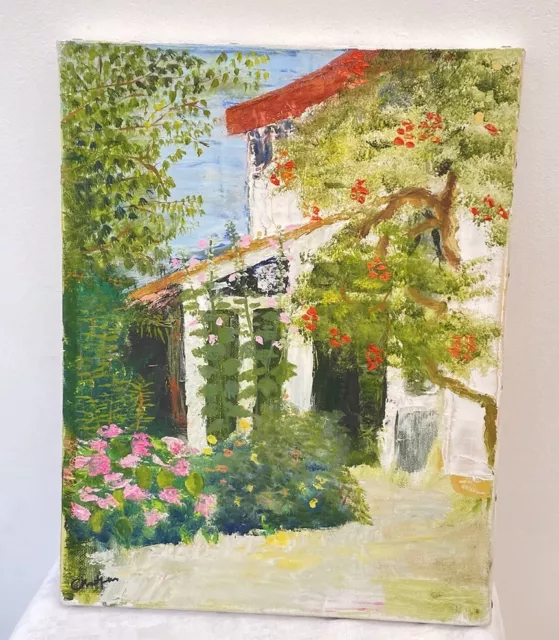 French Oil Painting Home Impressionist OOAK Original Art Work 14x10”  Provençal