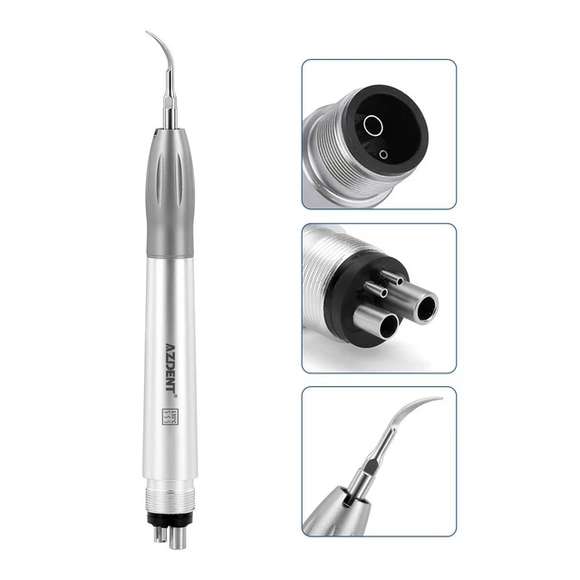 US Dental Super Sonic Air Scaler Handpiece – 2 Hole, Gracey 1/2 Tip – Autoclavable