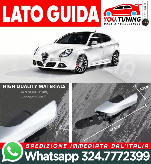 Alfa Romeo Giulietta Manilla Interna Delantero, Lado Izquierdo Conductor Cromo