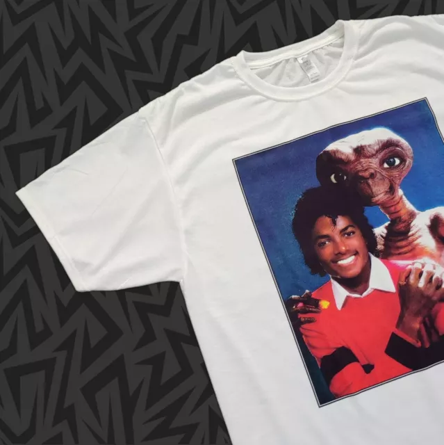 MJ & ET New T-Shirt Michael Jackson and E. T. the Extraterrestrial Vtg 80s S-2XL