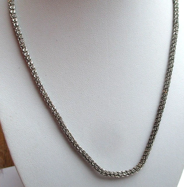 Collier à Chaînes En Argent Massif 925 - Taille 56 - Occasion