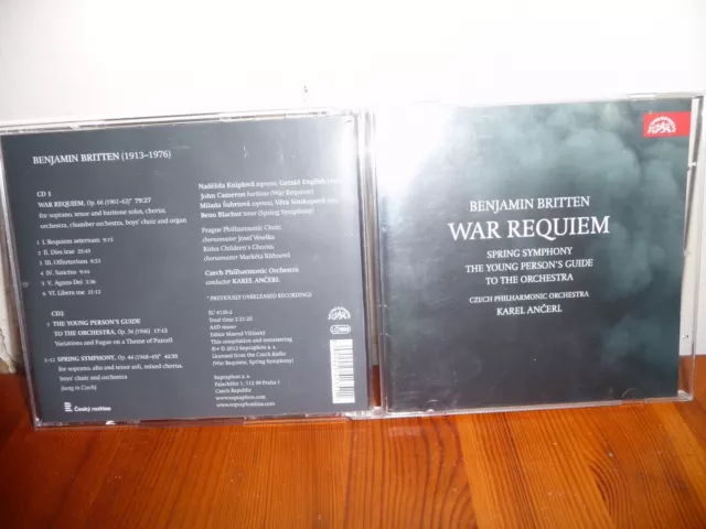 Benjamin Britten - War Requiem/ Spring Symphony/ Young Person's Guide 2 x CD