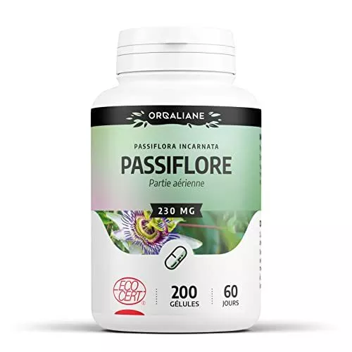 Passiflore Biologique 230 mg - 200 gélules - Certifié Ecocert - Orgaliane
