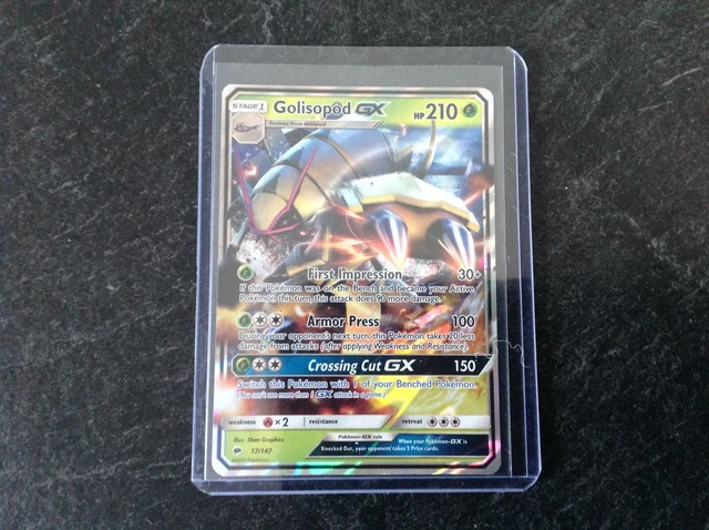 Pokemon Burning Shadows Golisopod Gx Full Art 17/147