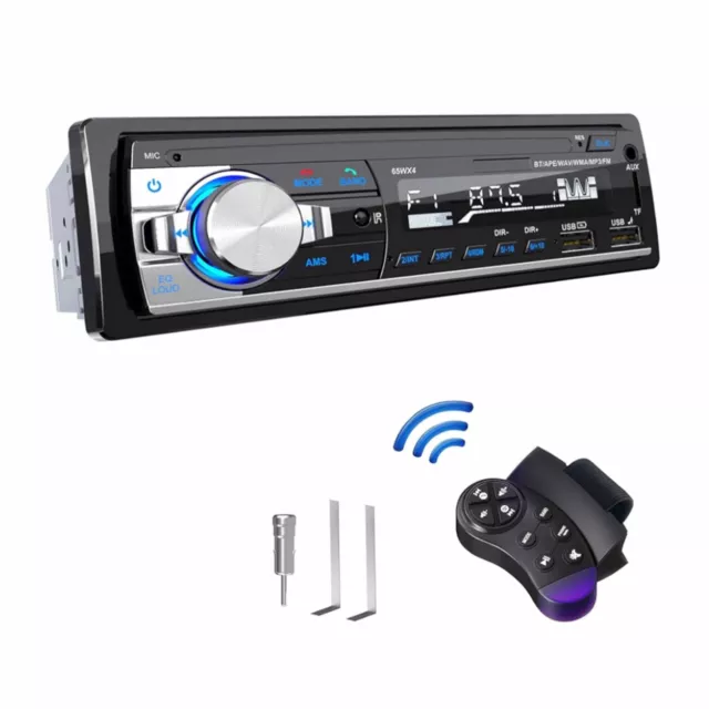 Autoradio Bluetooth Lettore Cd Dvd Rds Vivavoce 1din 2x Usa Tf Comandi Al Volant