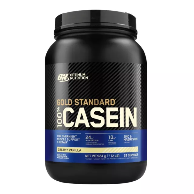 Optimum Nutrition Gold Standard 100% Casein Protein, crema alla vaniglia, 924 g