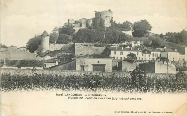 33 Langoiran Ruines Ancien Chateau Cote Sud