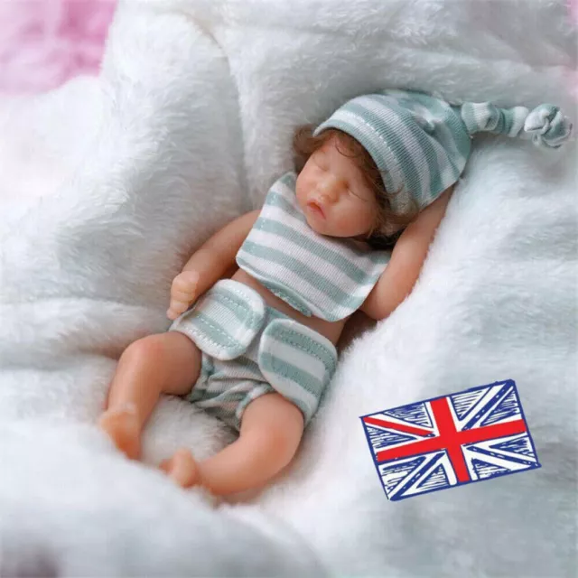 6" Reborn Dolls Baby Full Body Vinyl Silicone Newborn Realistic MINI Girl Gifts