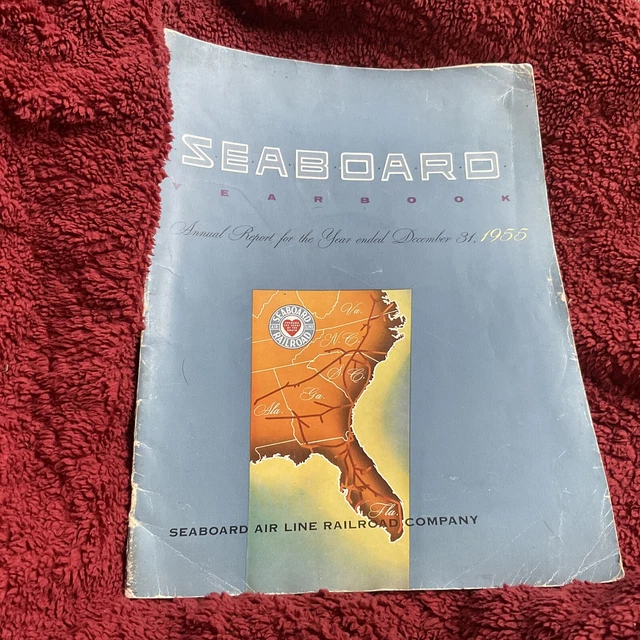 Vintage~Seaboard Air Line Railroad Company Yearbook~1955 Annual Report~b25