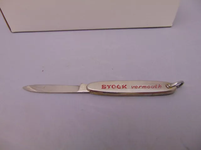 vintage FARM metal pocket knife STOCK Brandy & Vermouth Italy 2" blade 2