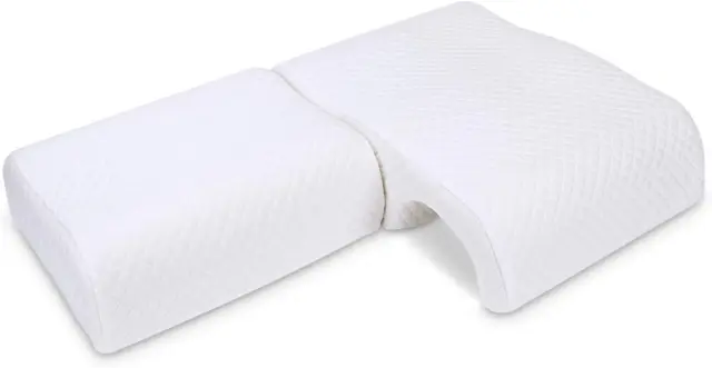 Homca Memory Foam Pillow For Couples - Adjustable Cuddle Pillow Anti Pressure Ar