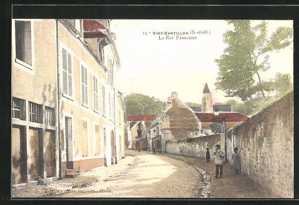 CPA Viry-Chatillon, La Rue Francoeur