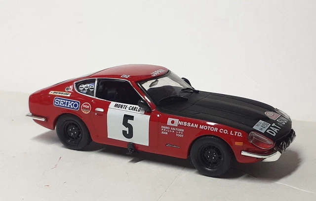 Datsun 240Z 18° Rallye Monte Carlo 1973 - scale 1/43rd 1970-1979 RALLY WRC MOTORSPORTS Datsun 240Z 18° Rallye Monte Carlo 1973 - scale 1/43rd 1970-1979 RALLY WRC MOTORSPORTS