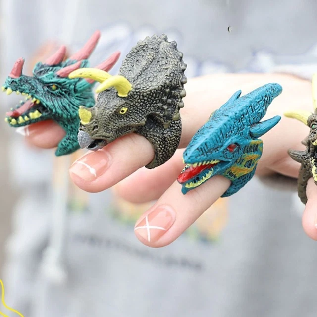 Toy Dinosaur Finger Puppets Dinosaur Head Puppets Toys Dinosaur Hand Puppet