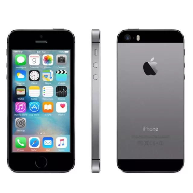 Apple iPhone 5S 16 GB grigio siderale grigio come nuovo in scatola bianca