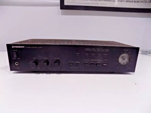 Pioneer A-110 Stereo Amplifier Amp Black FAULTY Sold as SPARES/PARTS