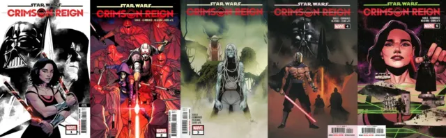Star Wars Crimson Reign 1 (2Nd) 2 3 4 5 Nm Set Marvel Comics 2022