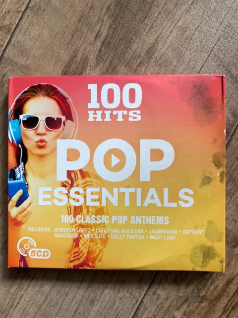 POP ESSENTIALS - 100 CLASSIC POP ANTHEMS. (5x CDs)