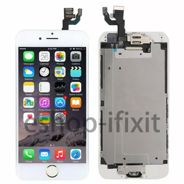 Vitre Tactile + Ecran Lcd Retina Tout Assemblé Complet Pour Iphone 6 4.7" Blanc