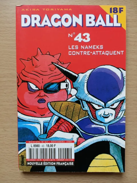 Manga Dragon Ball Tome 43 Edition Kiosque Rouge Glénat 1999