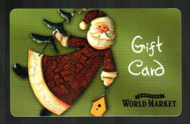 COST PLUS WORLD MARKET Santa Claus ( 2007 ) Gift Card ( $0 )
