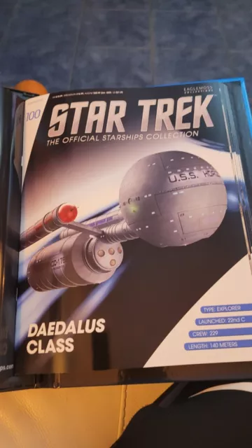 Star Trek Eaglemoss Issue 100 USS Horizon & Magazine