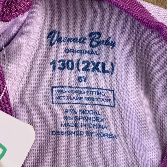 Vaenait Baby Girls US 8 Purple Raglan Long Sleeve Snug Fit 2 Piece Pajamas NWT 2