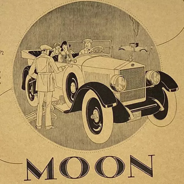 Original 1920s Moon Six 58 Sport Phaeton 7 Passenger Car Company Promo Ad