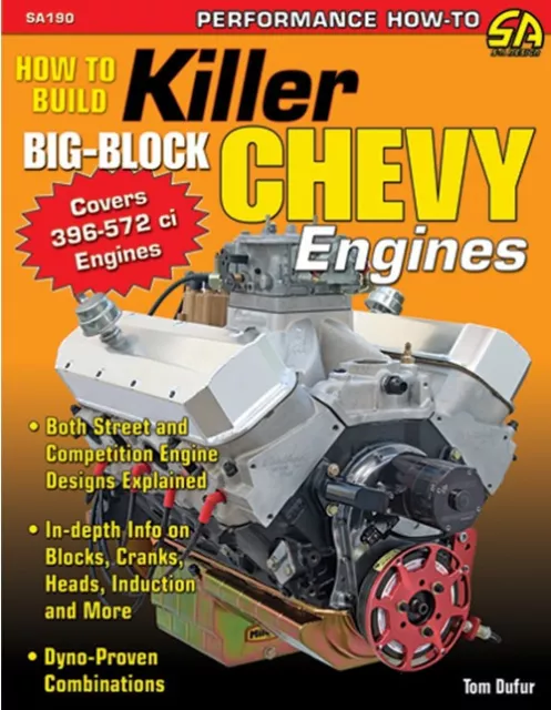 How to Build Killer Big-Block Chevy Engines Book~Street/Strip Rat 396-572~NEW