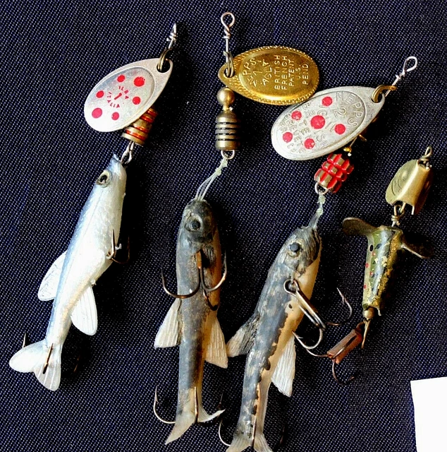Lot De 5 Cuillères Mepps Aglia Et Autres Leurres Pêche - Très Bon état