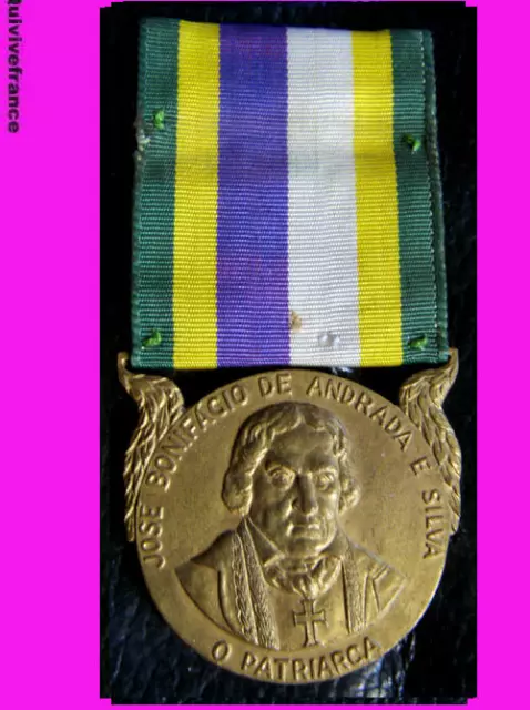 Dec2385 - Medaille Jose Bonifacio De Andrada E Silva Soc. Heraldique Du Bresil