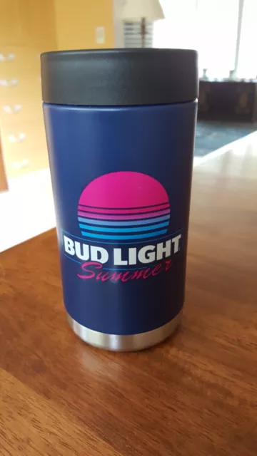 Bud Light Stainless Steel Tall Boy Can Kozy *New*